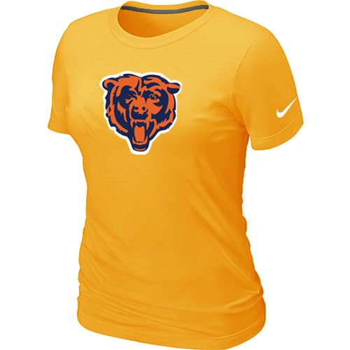 Nike Chicago Bears Women's Team Logo NFL T-Shirt - Yellow